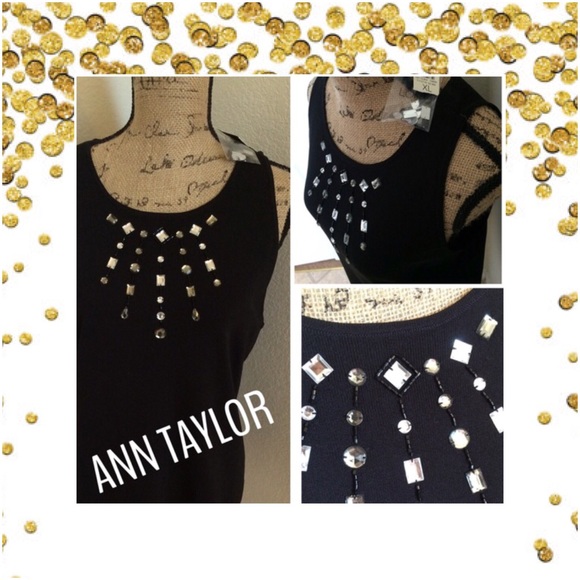 ANN TAYLOR LOFT Reduced 10% 💥Bling Tank HP🌹🏆🌹 - Picture 2 of 3